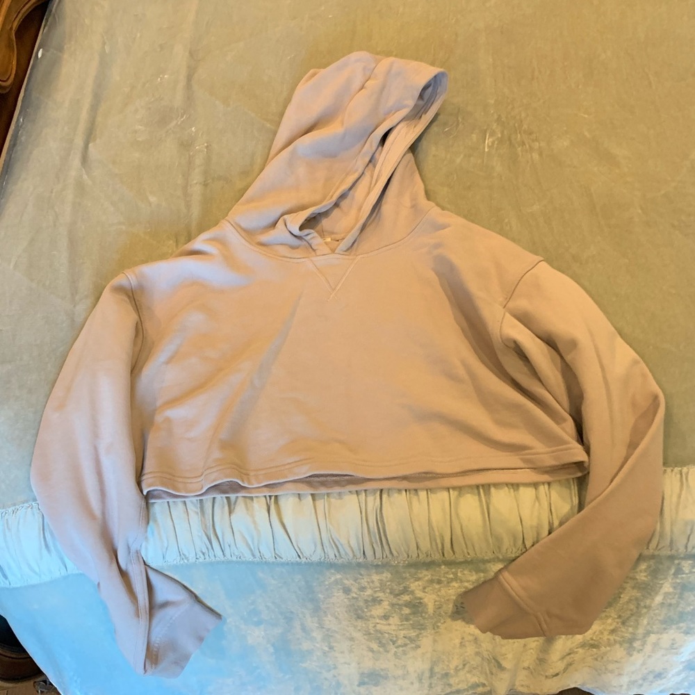 Lululemon All Yours Cropped Hoodie in Iced Iris